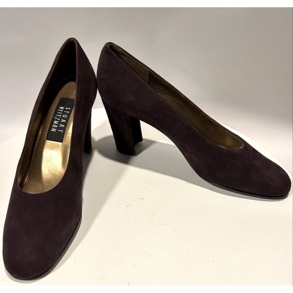 Stuart Weitzman Suede Scraper Pump - Picture 1 of 6